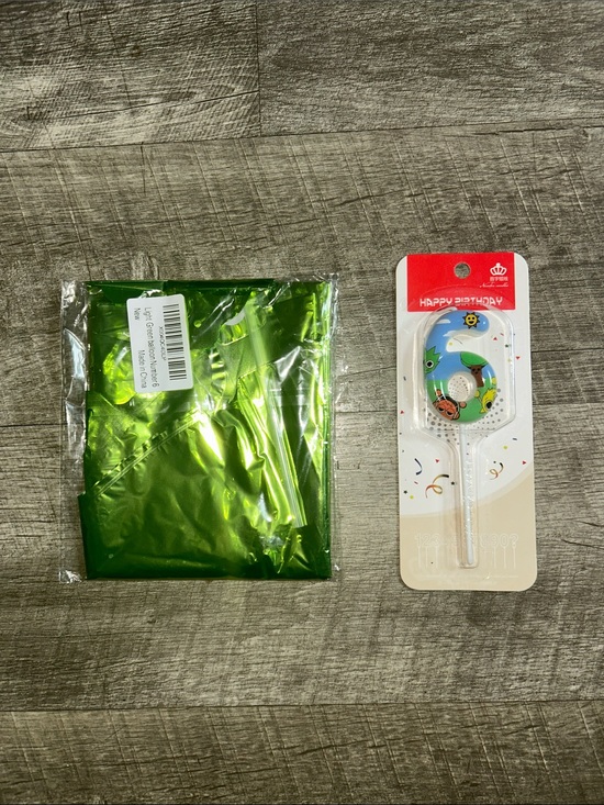 Sprunki Other - 6th Birthday Bundle! Green Foil "6" ballon & "Sprunki" 6 Birthday Candle